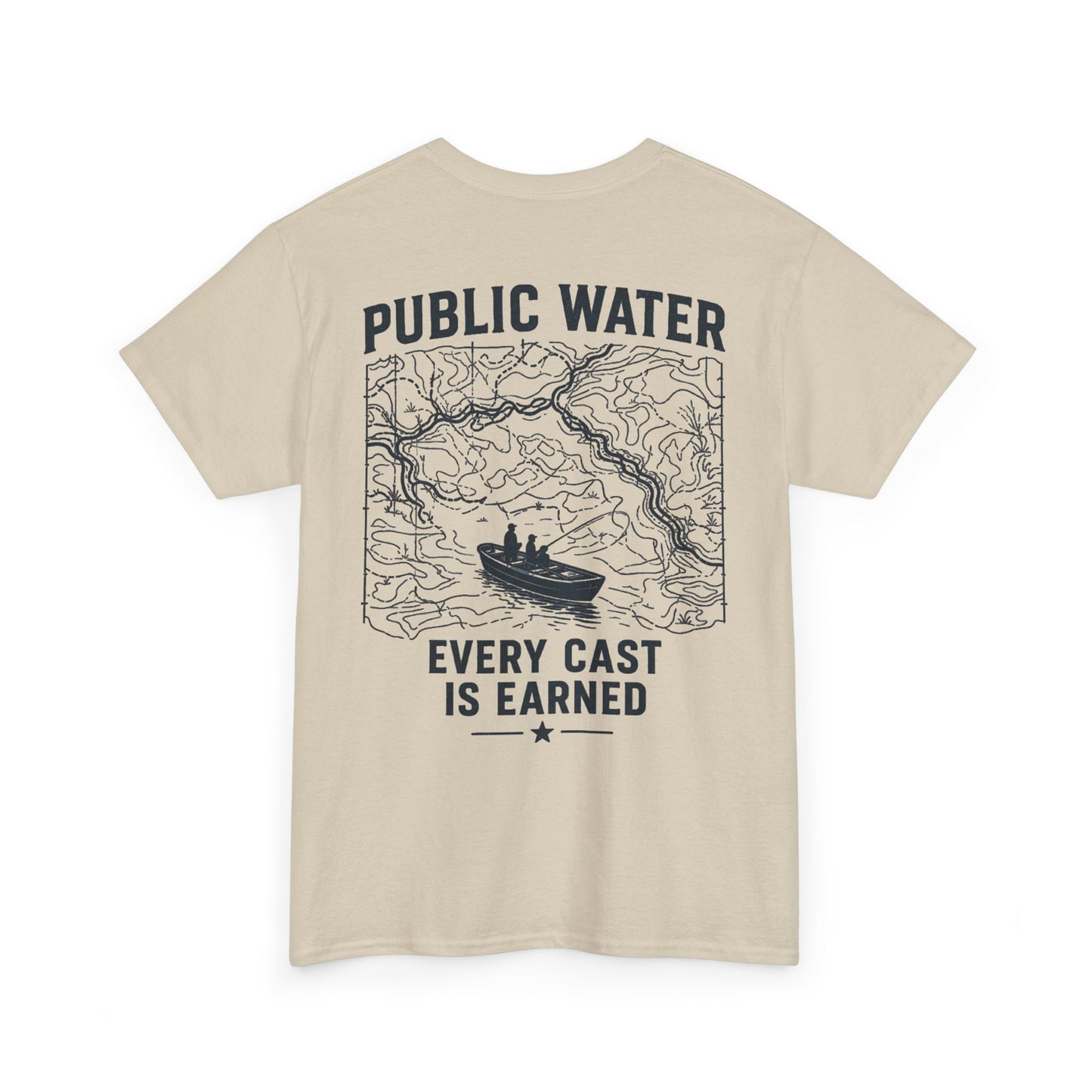 PSG- Public Water Every Cast Is Earned Tee