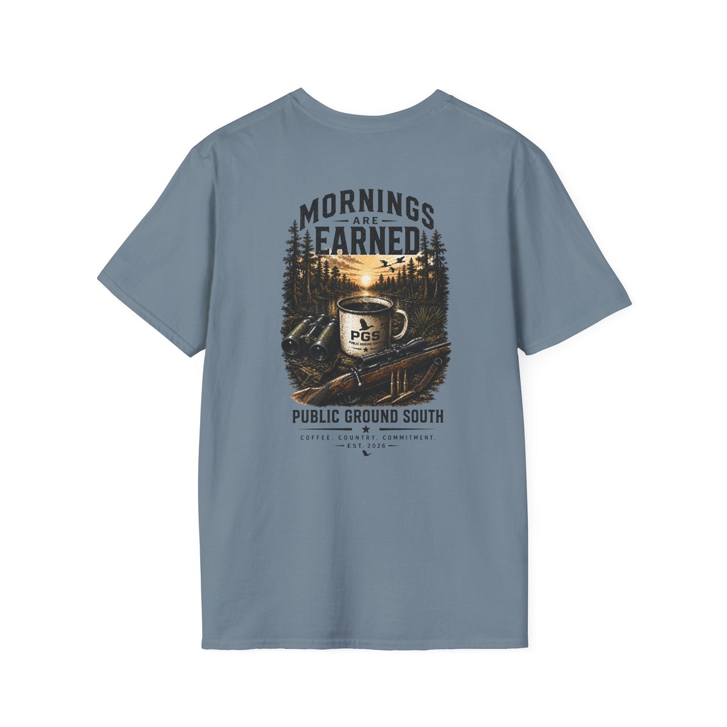 PGS Mornings Are Earned Tee