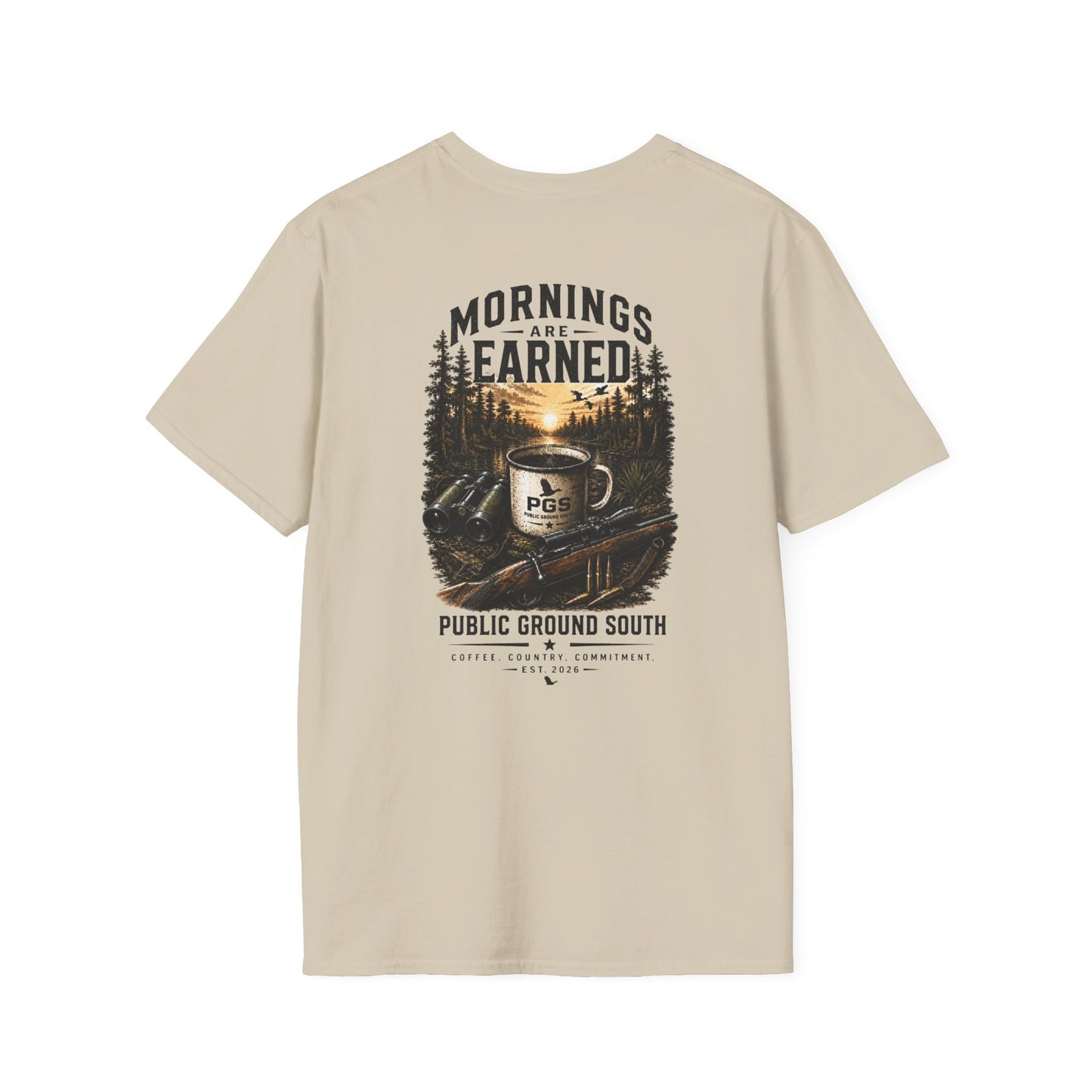 PGS Mornings Are Earned Tee