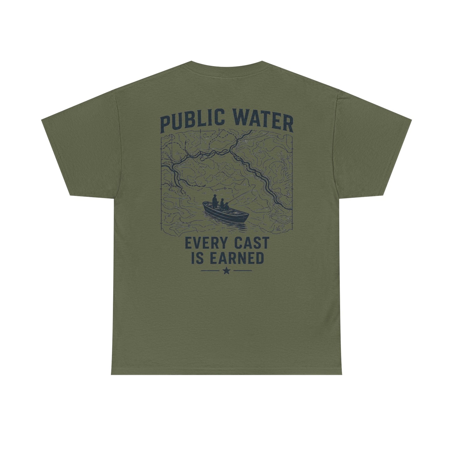 PSG- Public Water Every Cast Is Earned Tee