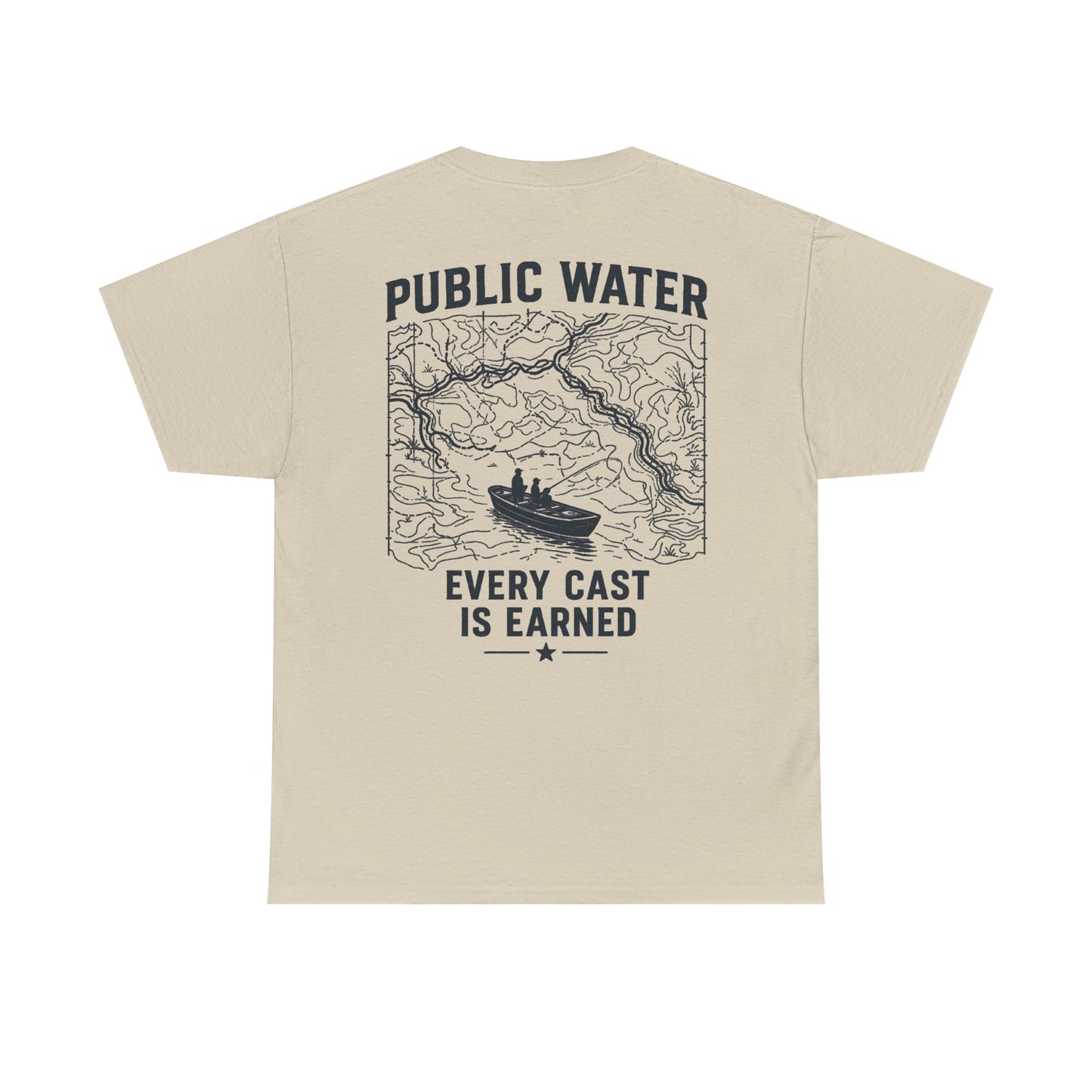 PSG- Public Water Every Cast Is Earned Tee