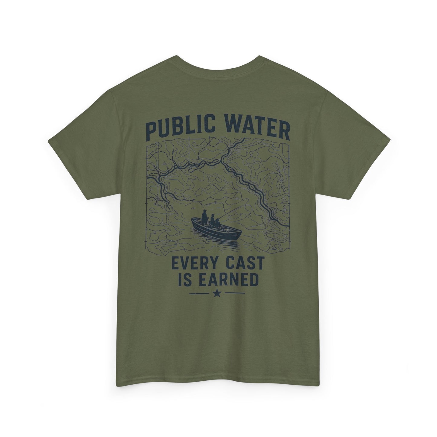 PSG- Public Water Every Cast Is Earned Tee